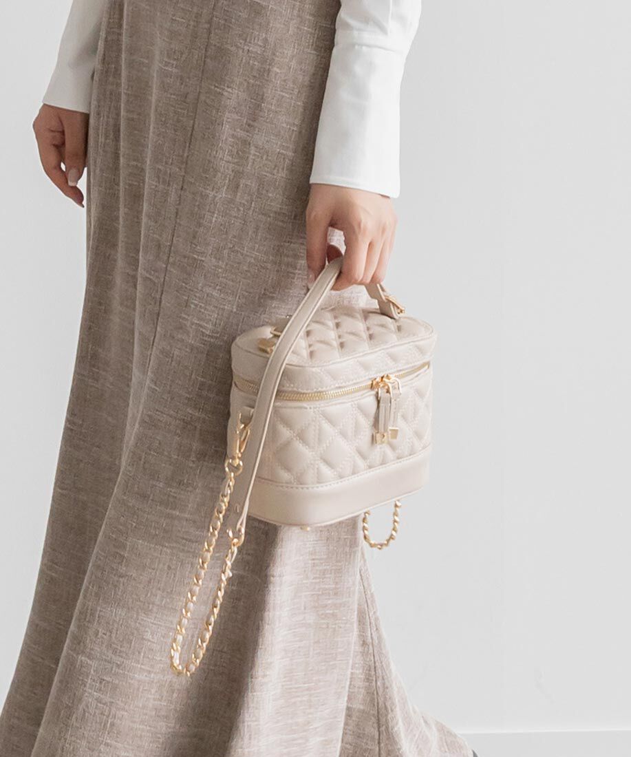  「キルティング2WAYバニティバッグ」|ショルダー・メッセンジャー|