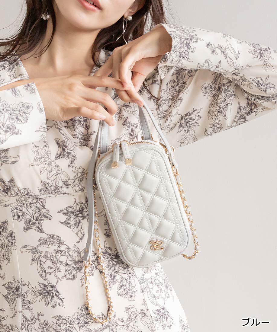  「2WAYキルティングマルチショルダーバッグ」|ショルダー・メッセンジャー|ブルー