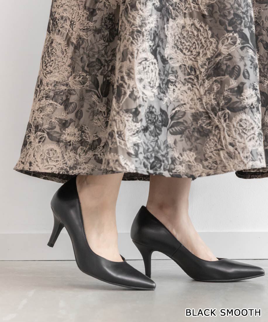  「【走れる美脚パンプス】アーチフィットパンプス」|パンプス|ブラックスムース