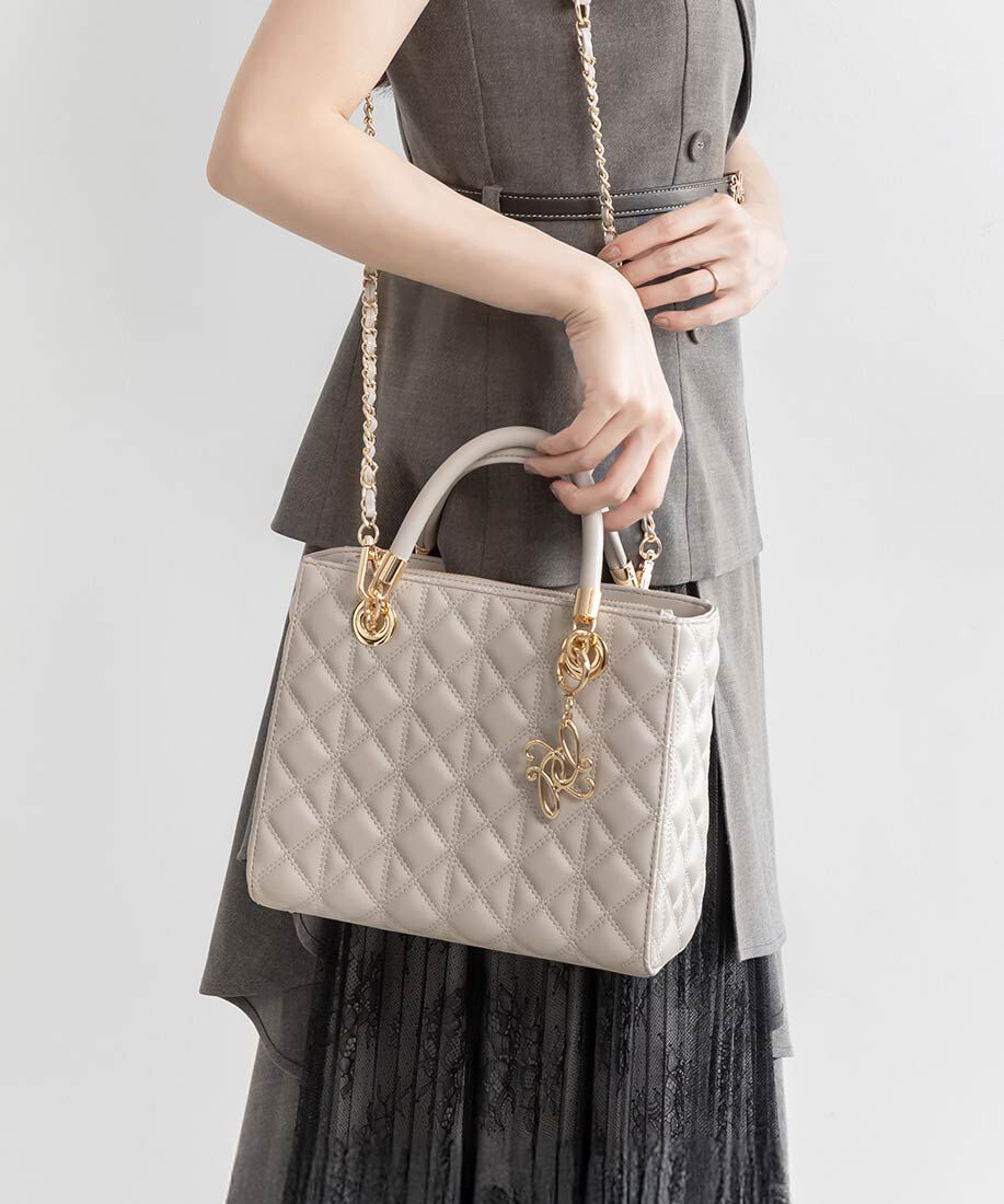  「2WAYキルティングミディバッグ」|ハンドバッグ|