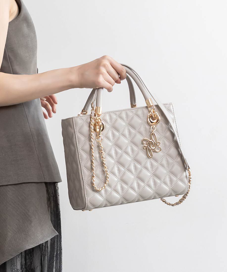  「2WAYキルティングミディバッグ」|ハンドバッグ|