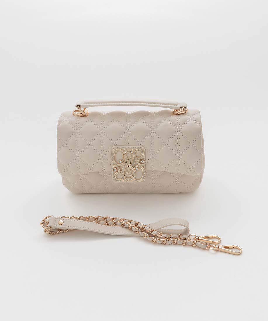  「2WAY モノグラムビジューキルティングバック」|ショルダー・メッセンジャー|