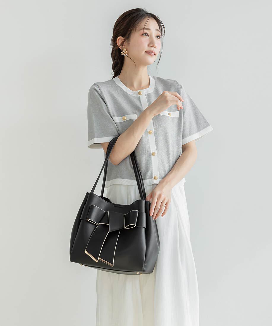  「【A4対応】リボントートバッグ」|トートバッグ|