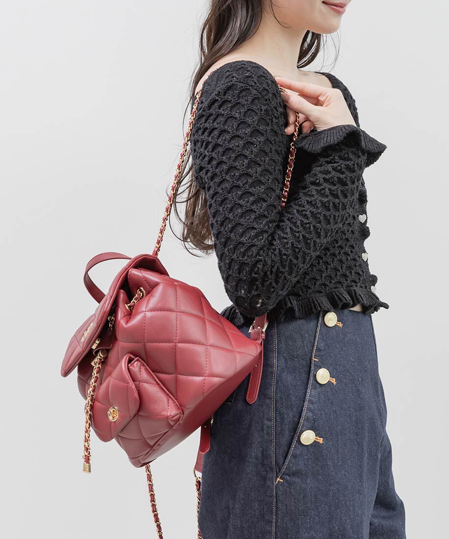  「キルティングデザインリュックバッグ」|ショルダー・メッセンジャー|