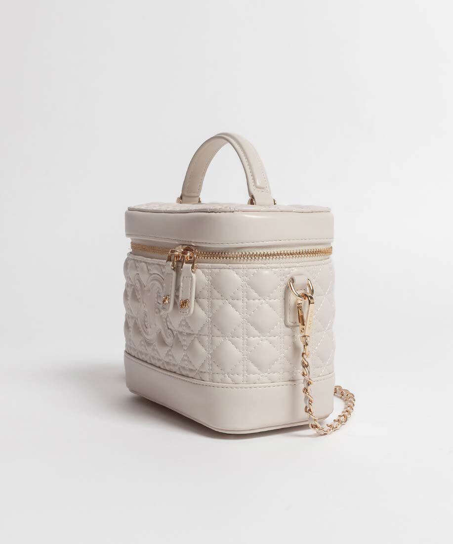  「2WAY モノグラムロゴキルティングバニティバッグ」|ハンドバッグ|