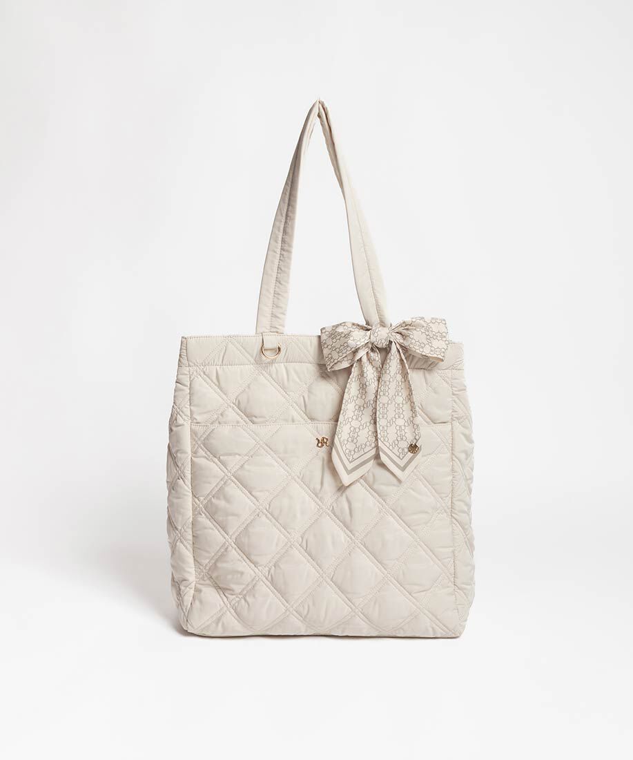  「【A4対応】2WAY リボンキルティングトートバッグ」|トートバッグ|