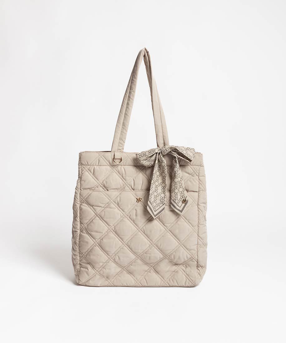  「【A4対応】2WAY リボンキルティングトートバッグ」|トートバッグ|