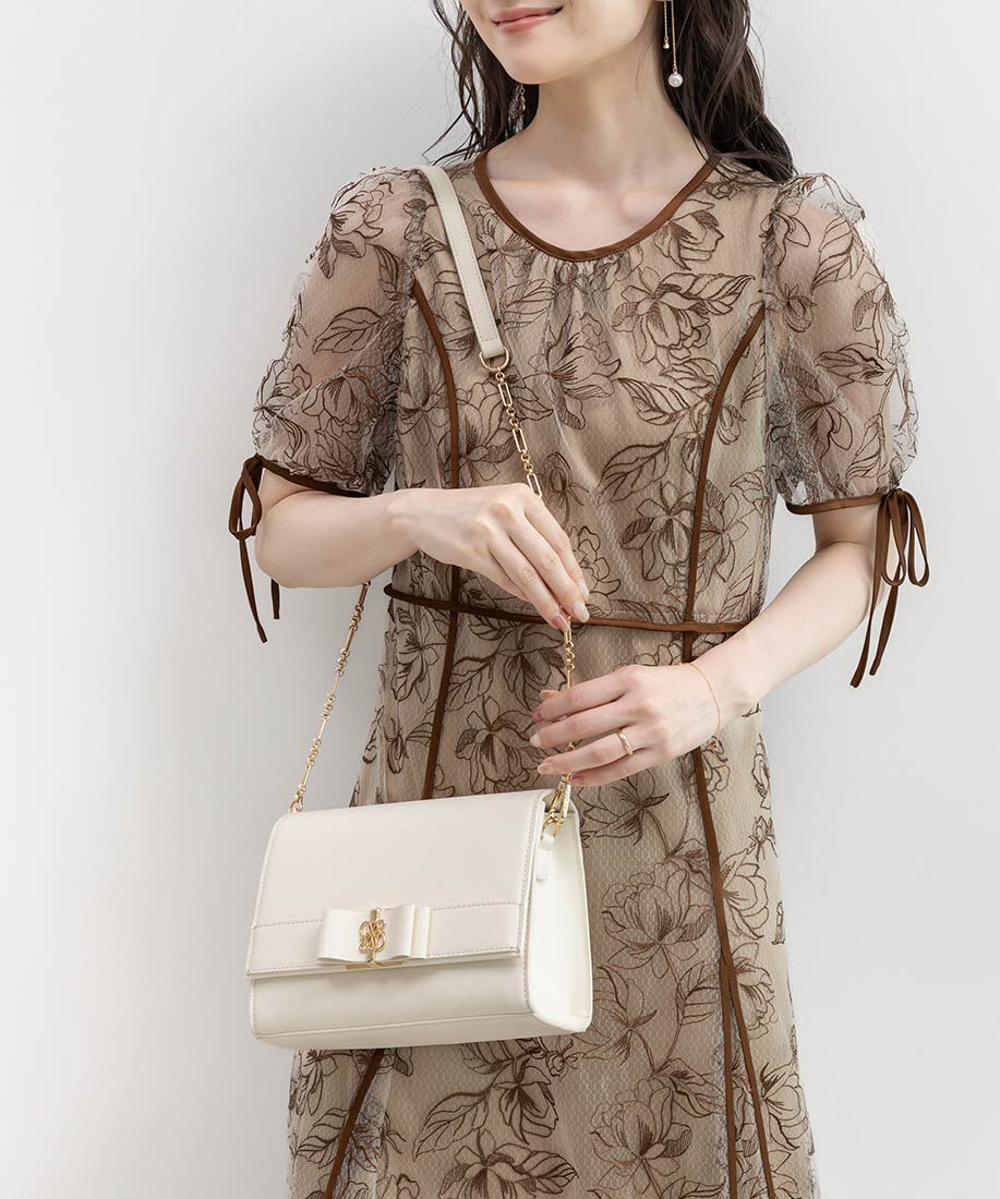  「2WAY モノグラムリボンショルダーバッグ」|ショルダー・メッセンジャー|