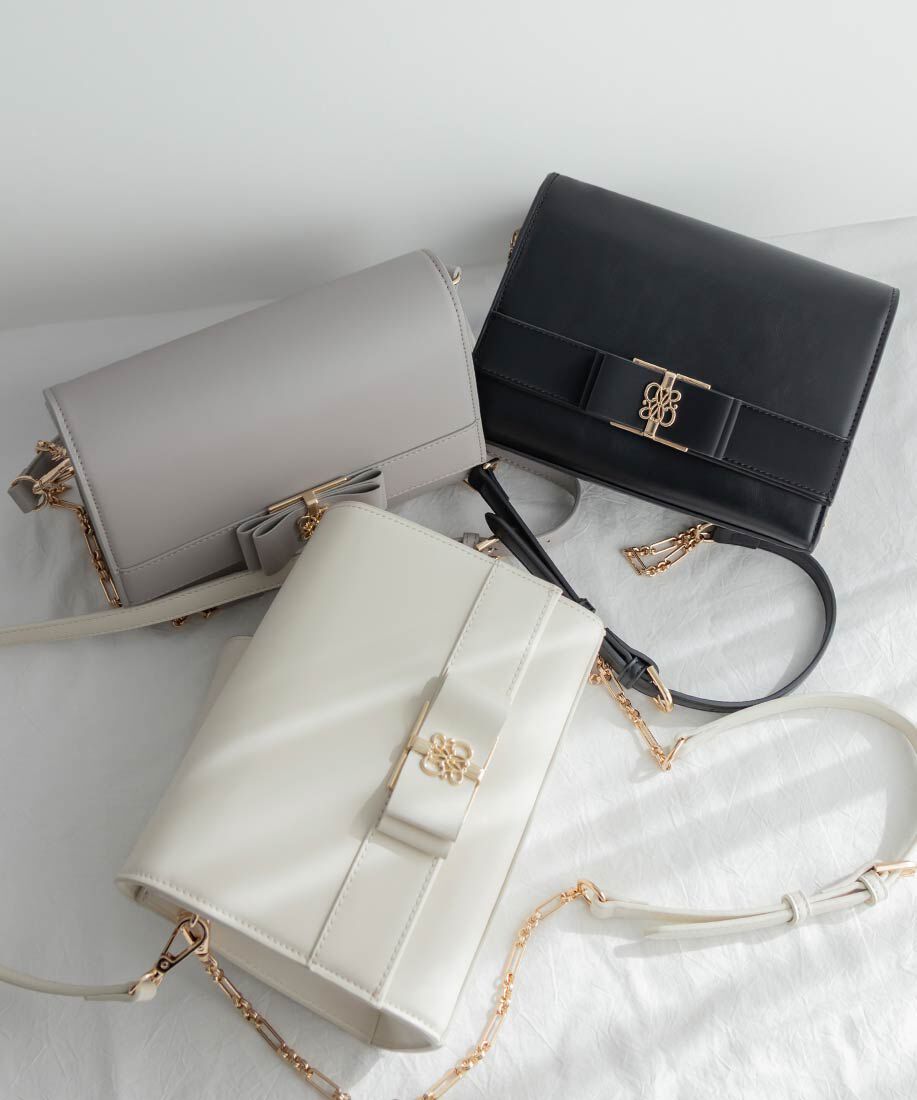  「2WAY モノグラムリボンショルダーバッグ」|ショルダー・メッセンジャー|