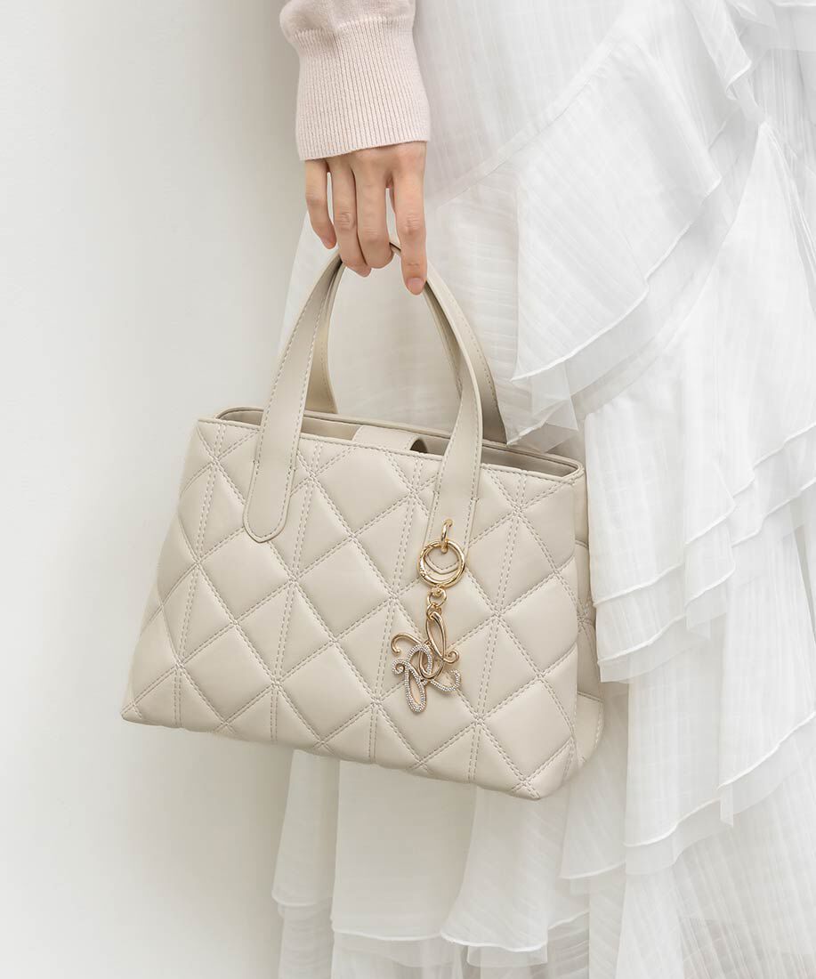  「2WAY キルティングトートバッグ」|トートバッグ|アイボリー