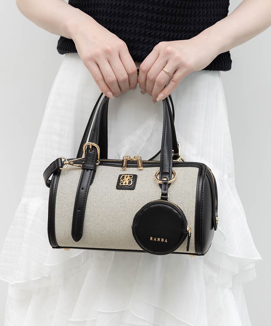  「2WAY デザインベルトボストンバッグ」|ハンドバッグ|