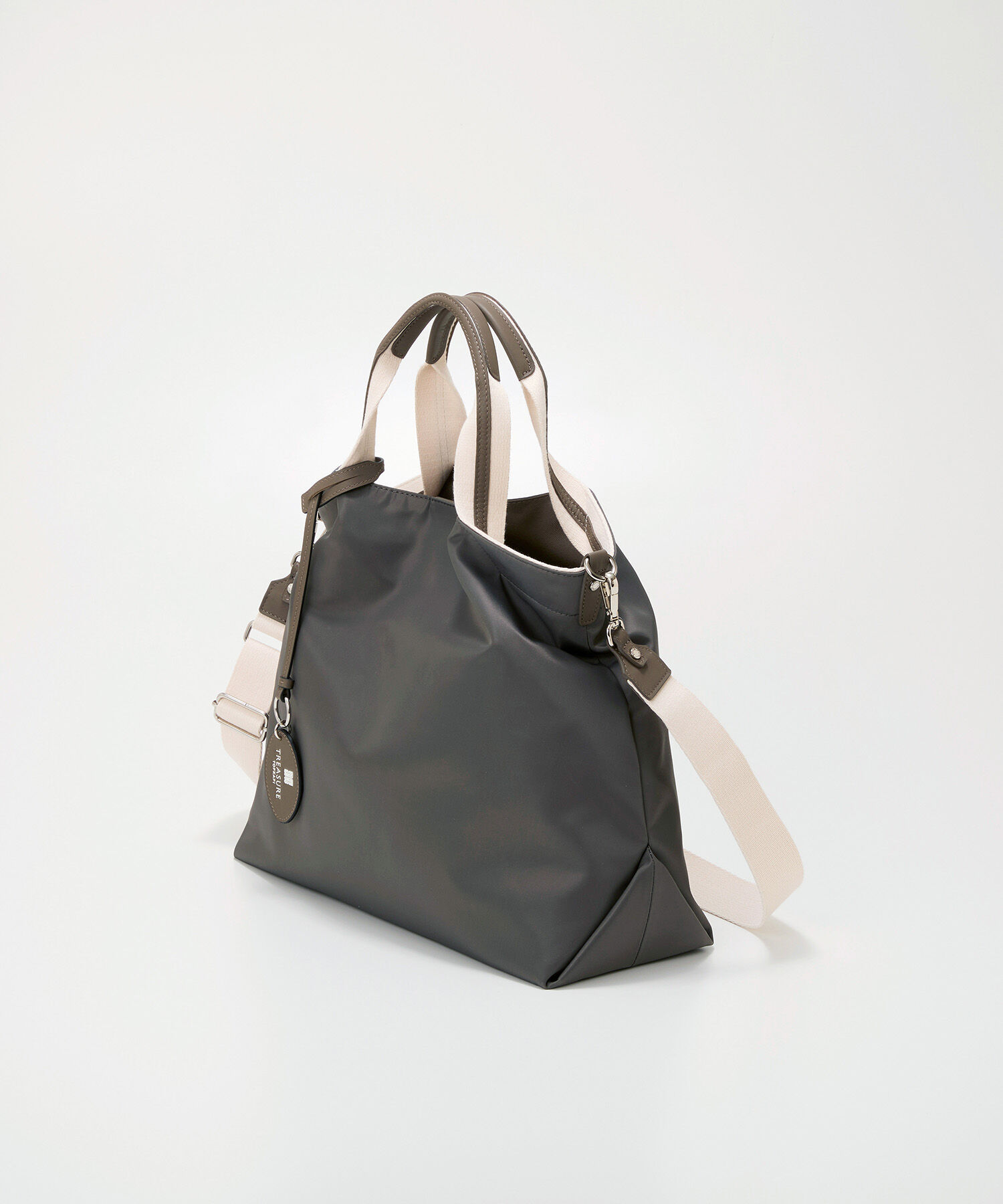 TOPKAPI BREATH「【TREASURE TOPKAPI】ストライプハンドル ナイロン 2way トートバッグ A4対応」|トートバッグ|