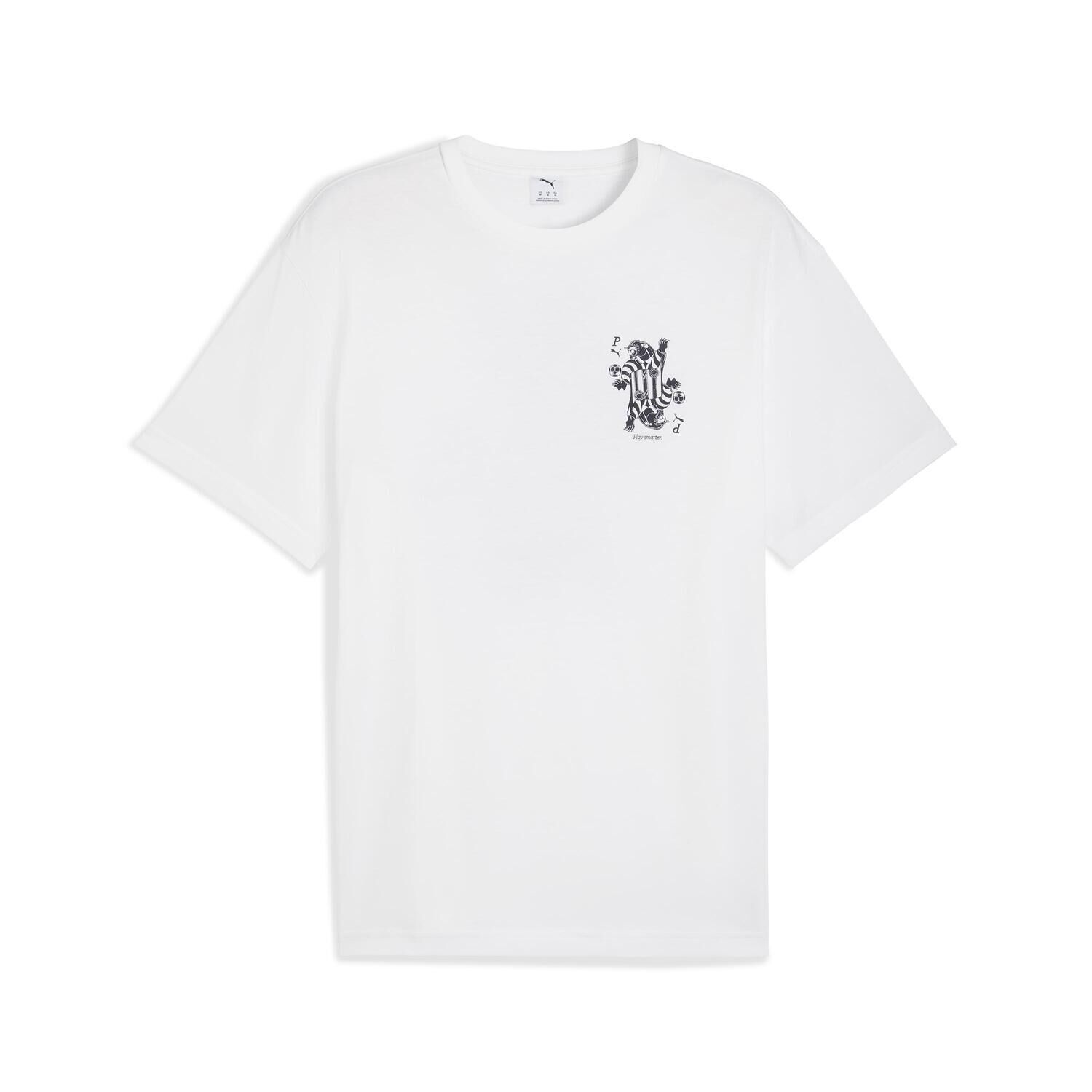 PUMA「【PUMA ｳｪｱ】M GRAPHIC CARD PLAY RELAXEDTEE」|Tシャツ・カットソー|ホワイト