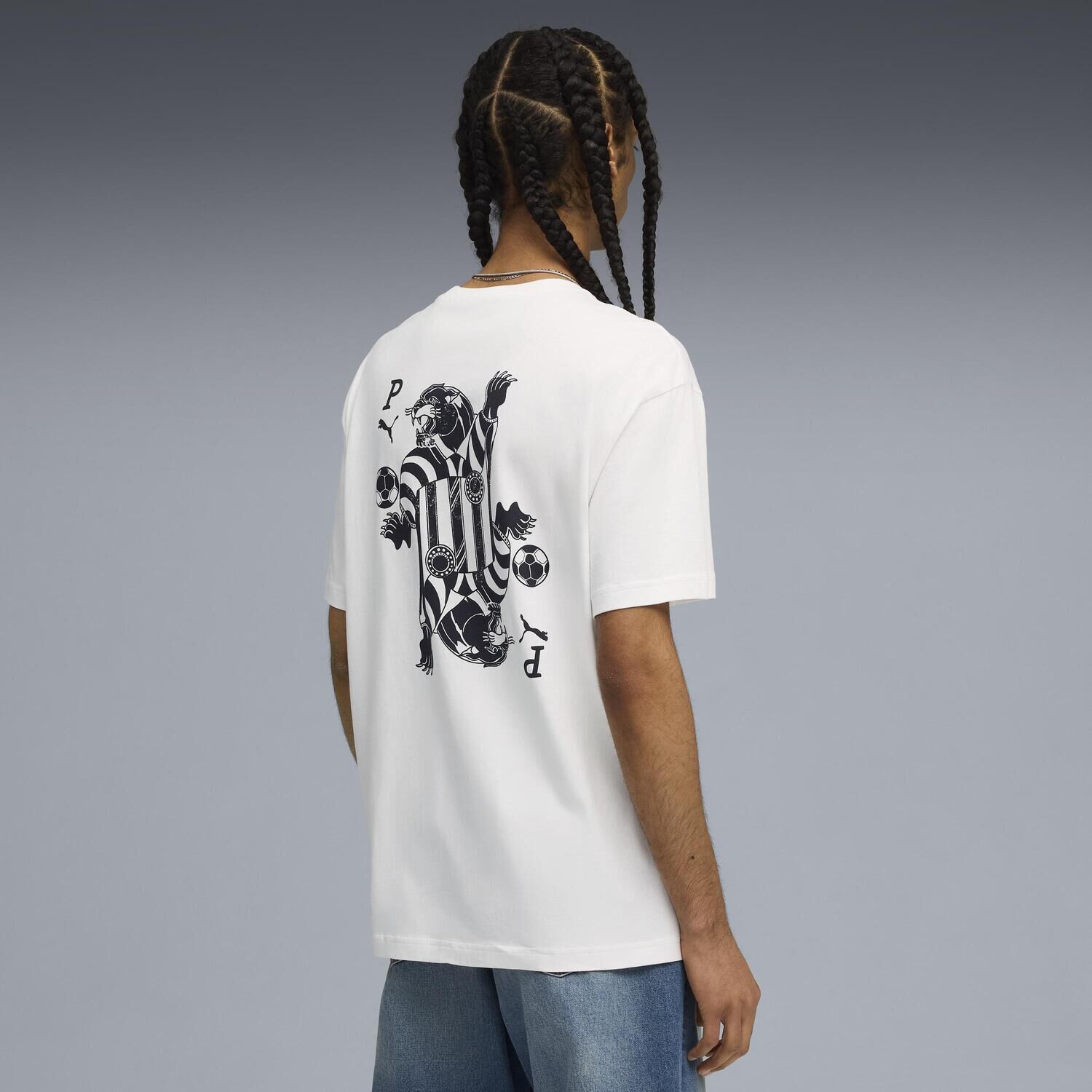 PUMA「【PUMA ｳｪｱ】M GRAPHIC CARD PLAY RELAXEDTEE」|Tシャツ・カットソー|