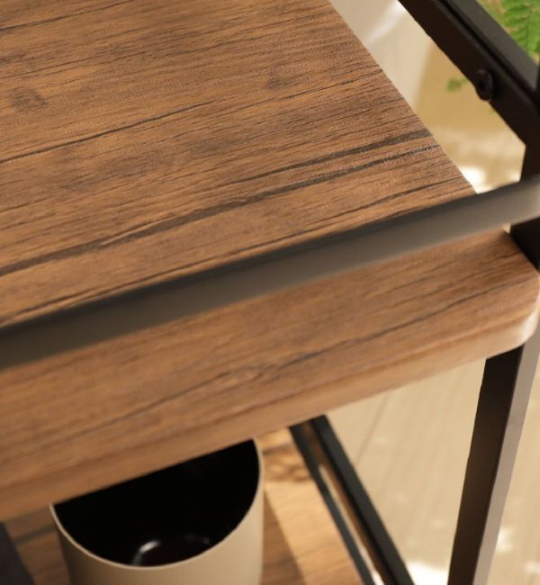 B-COMPANY「ヴィンテージ調　ワイドワゴン」|食器・キッチングッズ|