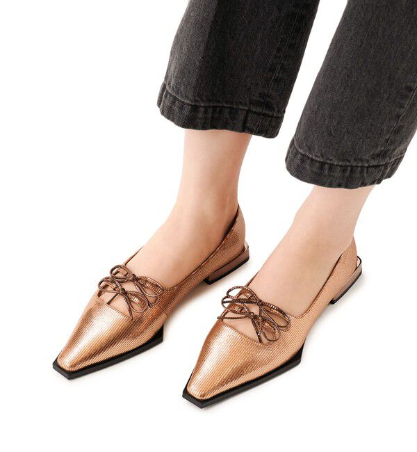 ODETTE E ODILE「＜SY＞ダブルリボンピース フラット15●&uarr;」|パンプス|