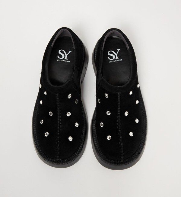 ODETTE E ODILE「＜SY＞ ラウンド スリッポン ビジュー フラット55&uarr;」|スリッポン|