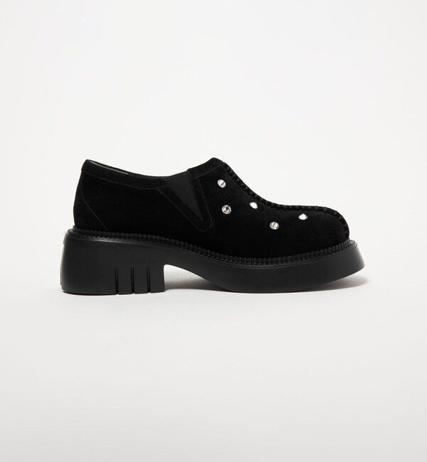 ODETTE E ODILE「＜SY＞ ラウンド スリッポン ビジュー フラット55&uarr;」|スリッポン|