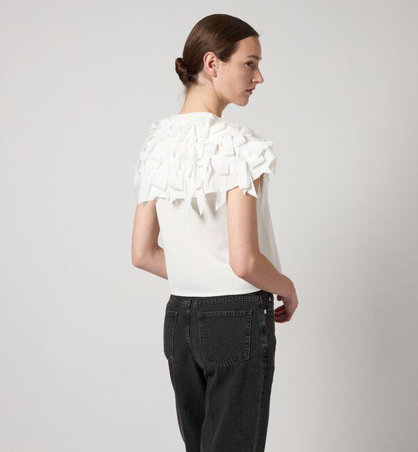 AEWEN MATOPH「＜AEWEN MATOPH＞リボンテープ ノースリーブ ニット」|ニット・セーター|