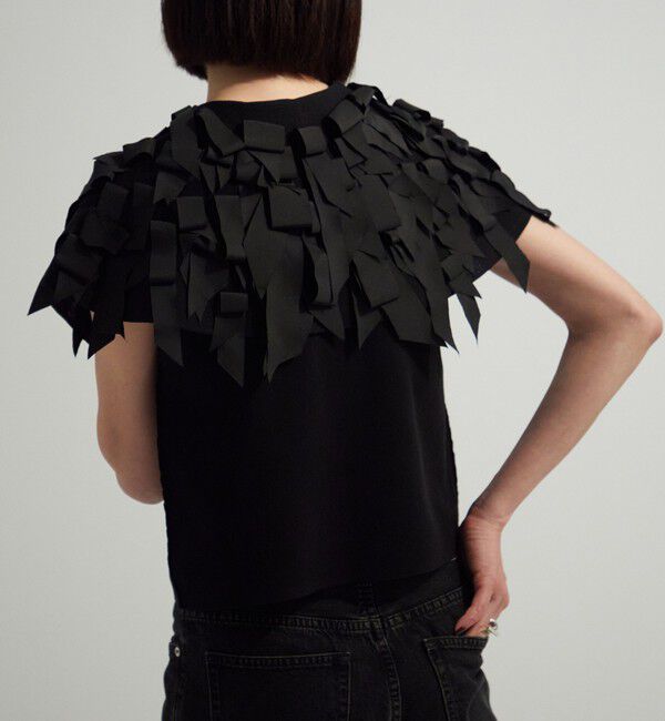 AEWEN MATOPH「＜AEWEN MATOPH＞リボンテープ ノースリーブ ニット」|ニット・セーター|