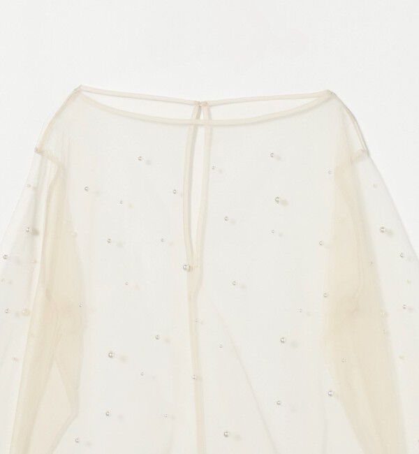 AEWEN MATOPH「＜AEWEN MATOPH＞チュール イミテーションパール ブラウス」|シャツ・ブラウス|