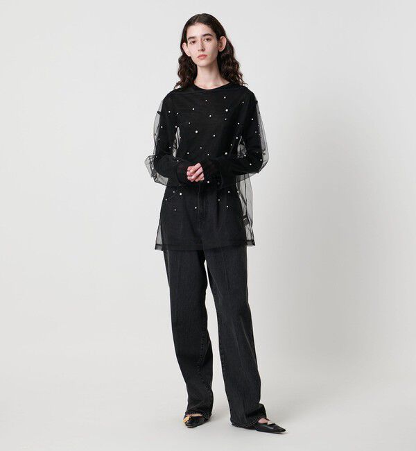 AEWEN MATOPH「＜AEWEN MATOPH＞チュール イミテーションパール ブラウス」|シャツ・ブラウス|