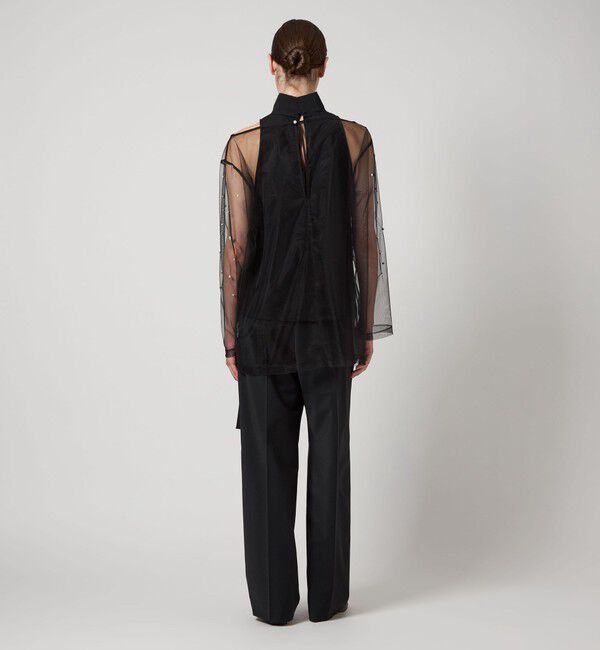 AEWEN MATOPH「＜AEWEN MATOPH＞チュール イミテーションパール ブラウス」|シャツ・ブラウス|