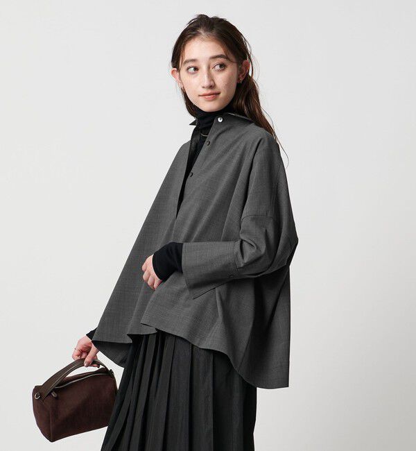 UNITED ARROWS「ドルマン シャツ‐ウォッシャブル‐」|シャツ・ブラウス|MD.GRAY