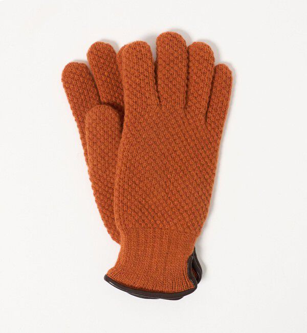 UNITED ARROWS「ニット グローブ」|手袋|ORANGE