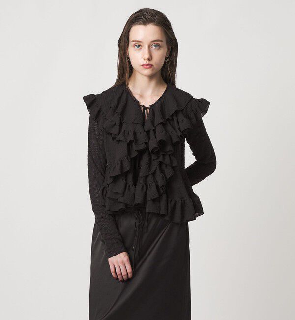 ASTRAET「＜ASTRAET＞レース カットソーカーディガン」|カーディガン|