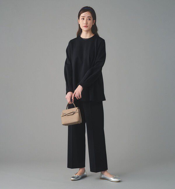 UNITED ARROWS「SPONGY クルーネック ギャザー ブラウス」|シャツ・ブラウス|