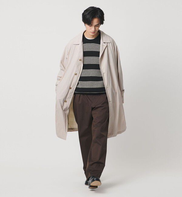 UNITED ARROWS「ナイロン/タフタ ウィンドウ マック コート 撥水」|ステンカラーコート|BEIGE