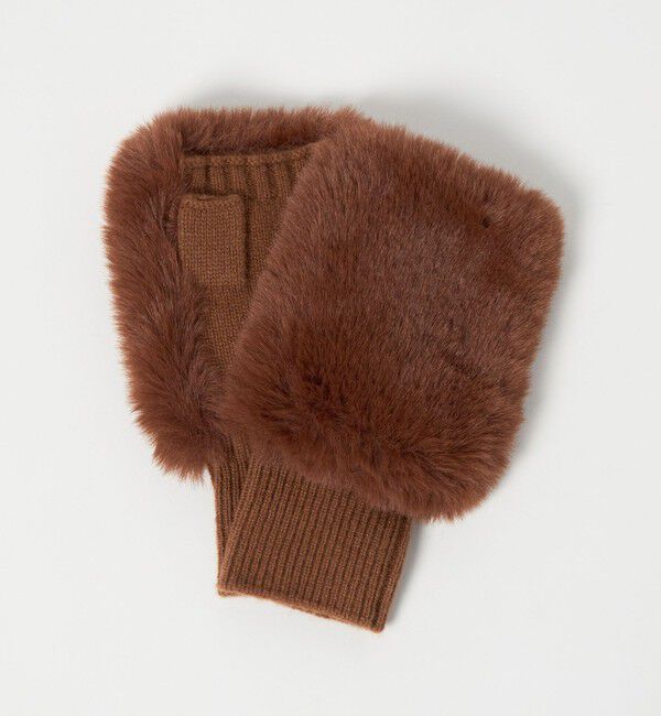 UNITED ARROWS green label relaxing「＜VINCENT PRADIER＞ファーライク グローブ」|手袋|