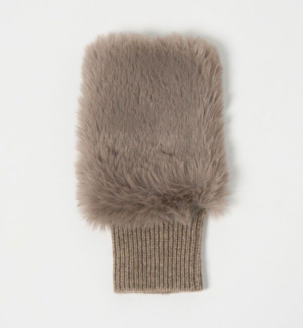 UNITED ARROWS green label relaxing「＜VINCENT PRADIER＞ファーライク グローブ」|手袋|