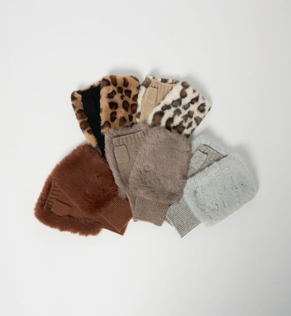 UNITED ARROWS green label relaxing「＜VINCENT PRADIER＞ファーライク グローブ」|手袋|