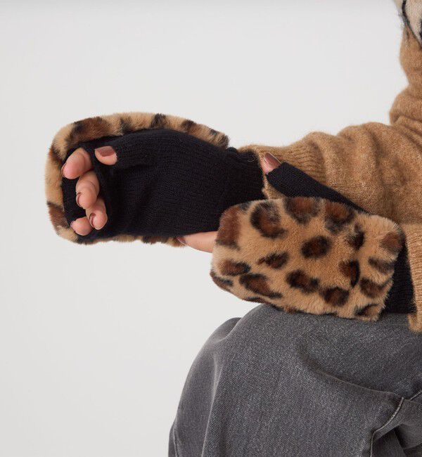 UNITED ARROWS green label relaxing「＜VINCENT PRADIER＞ファーライク グローブ」|手袋|