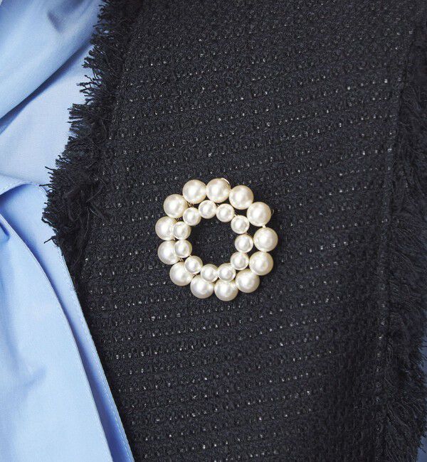 UNITED ARROWS green label relaxing「【WEB限定】サークル ブローチ」|ブローチ・コサージュ|