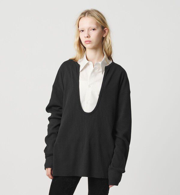 ATTISESSION「＜ATTISESSION＞ビッグ サーマル トップス」|Tシャツ・カットソー|