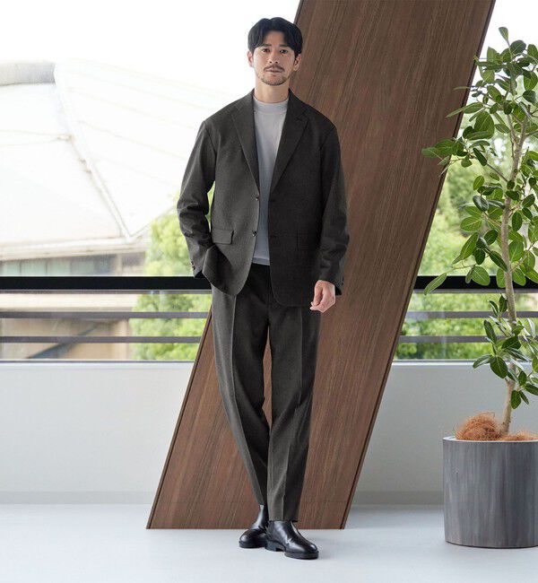 BEAUTY&YOUTH UNITED ARROWS「【WEB限定 WARDROBE SMART】LANATEC リラックス セットアップ/ジャケット＆イージーパンツ」|スーツ|