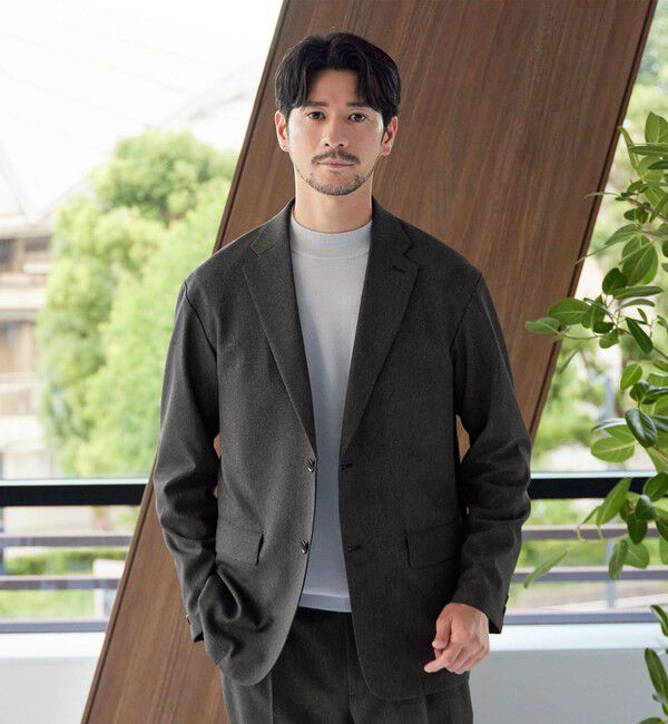 BEAUTY&YOUTH UNITED ARROWS「【WEB限定 WARDROBE SMART】LANATEC リラックス セットアップ/ジャケット＆イージーパンツ」|スーツ|
