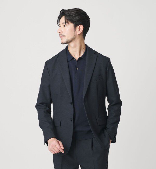 BEAUTY&YOUTH UNITED ARROWS「【WEB限定 WARDROBE SMART】LANATEC OX セットアップ/背抜きジャケット＆イージーパンツ」|スーツ|