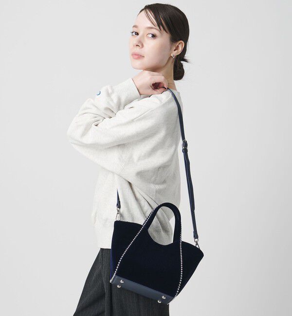 BEAUTY&YOUTH UNITED ARROWS「ベルベット ボールチェーン 2WAY ミニトートバッグ」|トートバッグ|