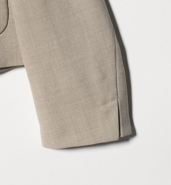 BEAUTY&YOUTH UNITED ARROWS「ポリエステルブレンド カラーレス ショートジャケット」|ノーカラージャケット|