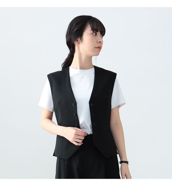 Demi-Luxe BEAMS 「AK+1 / スーパーブラック ベスト」|ダウン|