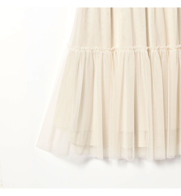 Ray BEAMS 「チュール キリカエ ティアード スカート」|スカート|