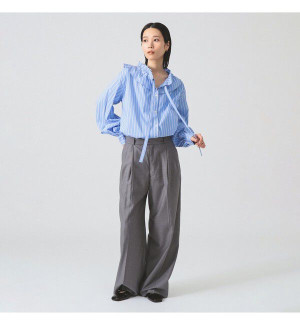 Ray BEAMS 「フリルカラー リボン ブラウス」|シャツ・ブラウス|