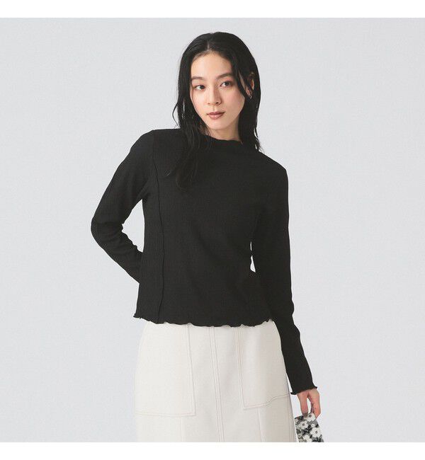 Ray BEAMS 「シュリンク メロー センターシーム Tシャツ」|Tシャツ・カットソー|BLACK