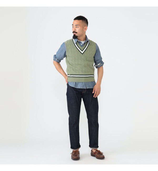 BEAMS PLUS「 ALAN PAINE / 別注 Cotton Criket Vest」|ニット・セーター|
