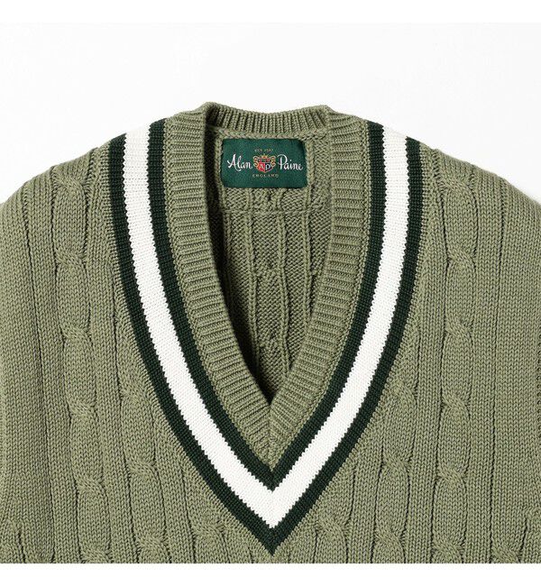 BEAMS PLUS「 ALAN PAINE / 別注 Cotton Criket Vest」|ニット・セーター|