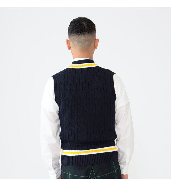 BEAMS PLUS「 ALAN PAINE / 別注 Cotton Criket Vest」|ニット・セーター|
